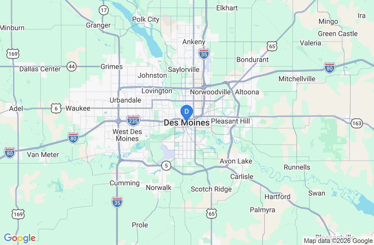 Des Moines, IA market map preview