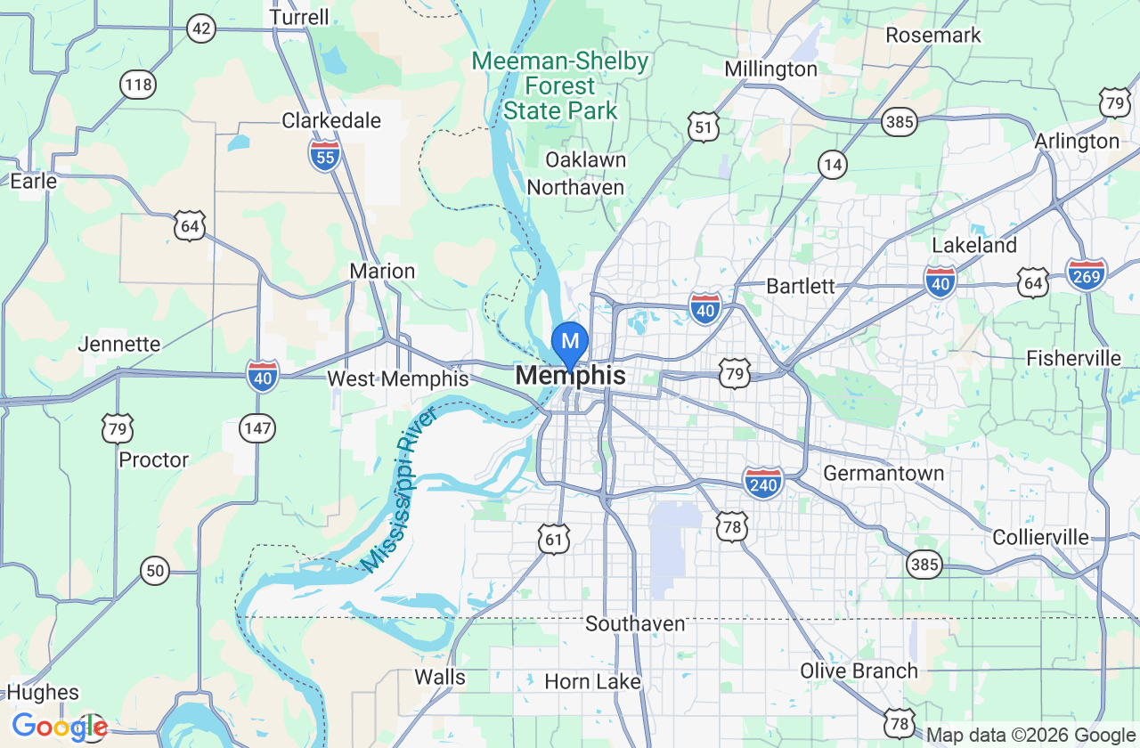 Memphis, TN market map preview